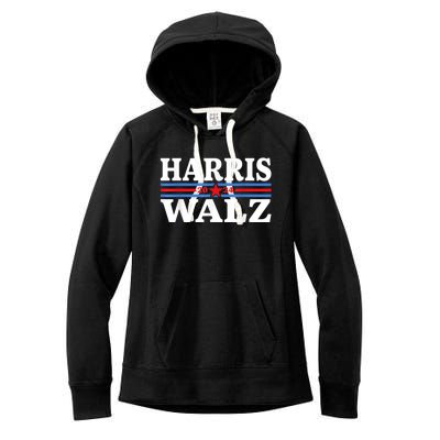 Harris Walz Waltz 2024 Vintage Style Kamala Harris Tim Walz Women's Fleece Hoodie