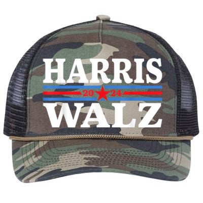 Harris Walz Waltz 2024 Vintage Style Kamala Harris Tim Walz Retro Rope Trucker Hat Cap