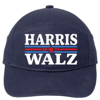 Harris Walz Waltz 2024 Vintage Style Kamala Harris Tim Walz 7-Panel Snapback Hat