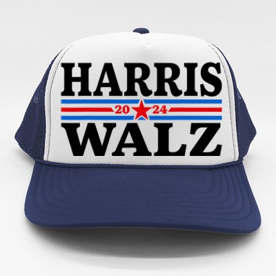 Harris Walz Waltz 2024 Vintage Style Kamala Harris Tim Walz Trucker Hat