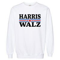 Harris Walz Waltz 2024 Vintage Style Kamala Harris Tim Walz Garment-Dyed Sweatshirt