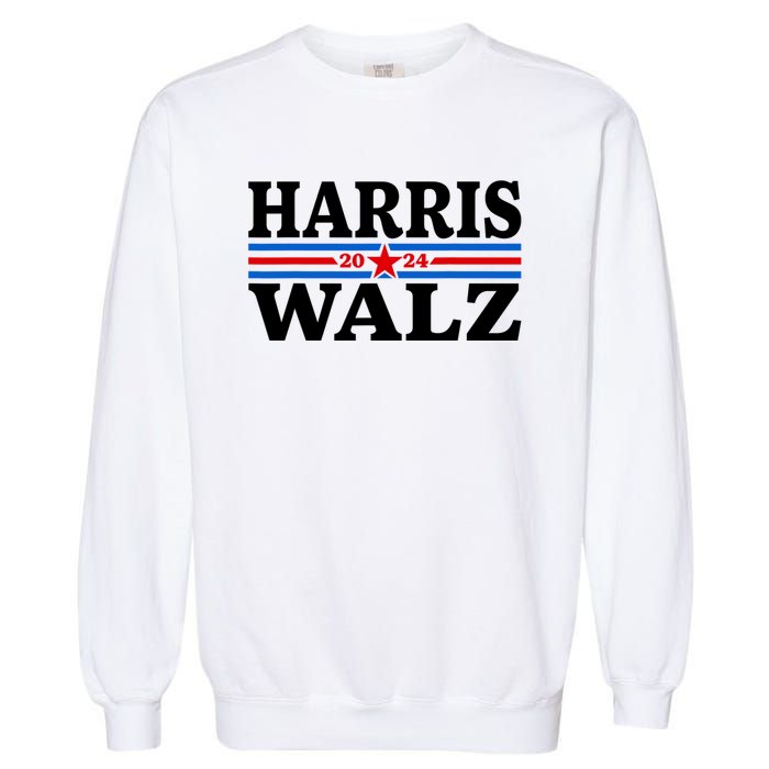 Harris Walz Waltz 2024 Vintage Style Kamala Harris Tim Walz Garment-Dyed Sweatshirt