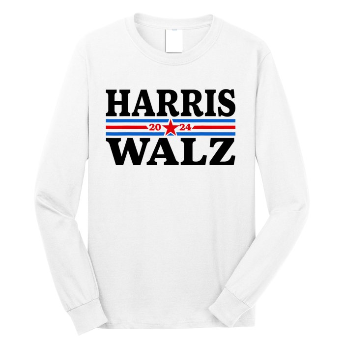 Harris Walz Waltz 2024 Vintage Style Kamala Harris Tim Walz Long Sleeve Shirt