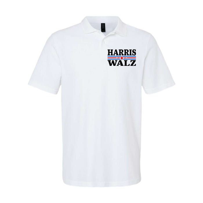 Harris Walz Waltz 2024 Vintage Style Kamala Harris Tim Walz Softstyle Adult Sport Polo