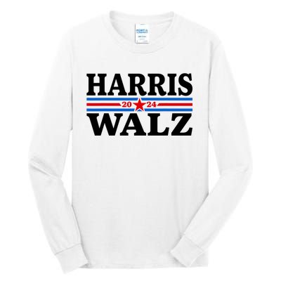 Harris Walz Waltz 2024 Vintage Style Kamala Harris Tim Walz Tall Long Sleeve T-Shirt