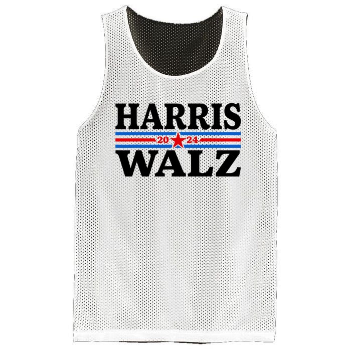 Harris Walz Waltz 2024 Vintage Style Kamala Harris Tim Walz Mesh Reversible Basketball Jersey Tank