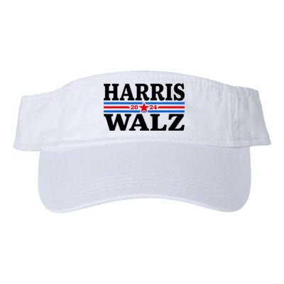 Harris Walz Waltz 2024 Vintage Style Kamala Harris Tim Walz Valucap Bio-Washed Visor