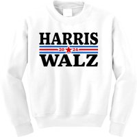 Harris Walz Waltz 2024 Vintage Style Kamala Harris Tim Walz Kids Sweatshirt