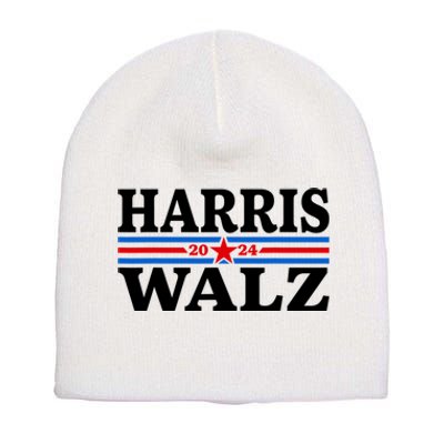 Harris Walz Waltz 2024 Vintage Style Kamala Harris Tim Walz Short Acrylic Beanie