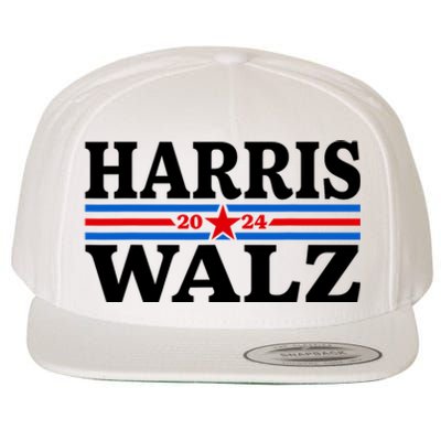 Harris Walz Waltz 2024 Vintage Style Kamala Harris Tim Walz Wool Snapback Cap