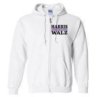 Harris Walz Waltz 2024 Vintage Style Kamala Harris Tim Walz Full Zip Hoodie