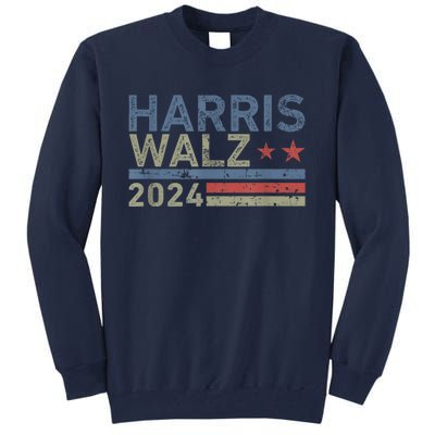 Harris Walz Waltz 2024 Vintage Style Kamala Harris Tim Walz Tall Sweatshirt