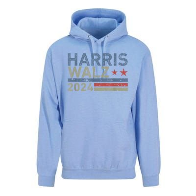 Harris Walz Waltz 2024 Vintage Style Kamala Harris Tim Walz Unisex Surf Hoodie