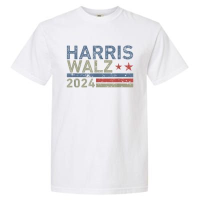 Harris Walz Waltz 2024 Vintage Style Kamala Harris Tim Walz Garment-Dyed Heavyweight T-Shirt