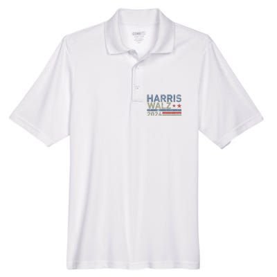 Harris Walz Waltz 2024 Vintage Style Kamala Harris Tim Walz Men's Origin Performance Pique Polo