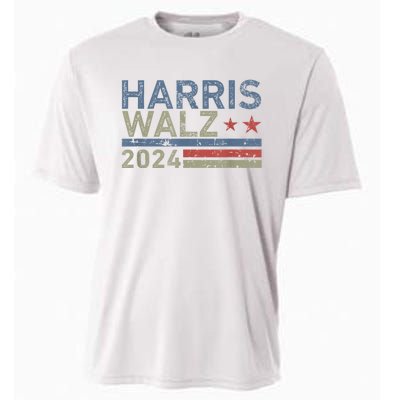 Harris Walz Waltz 2024 Vintage Style Kamala Harris Tim Walz Cooling Performance Crew T-Shirt