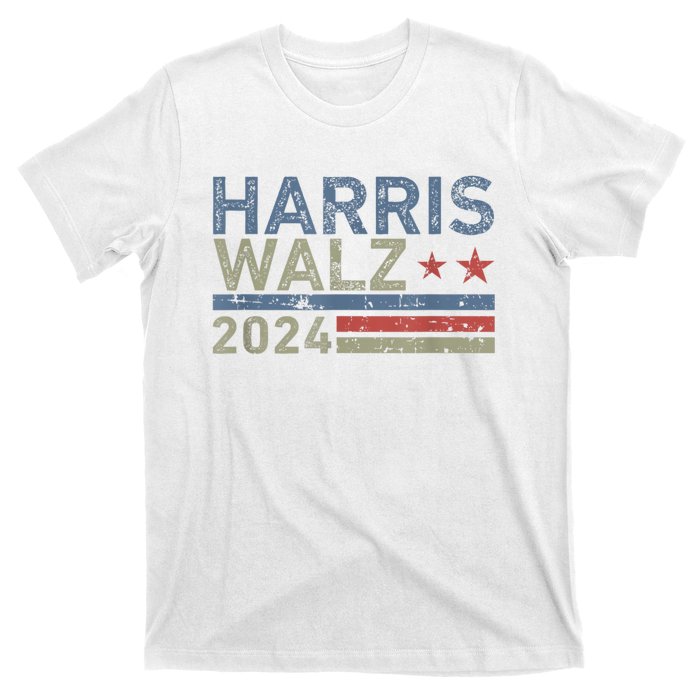 Harris Walz Waltz 2024 Vintage Style Kamala Harris Tim Walz T-Shirt