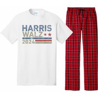 Harris Walz Waltz 2024 Vintage Style Kamala Harris Tim Walz Pajama Set