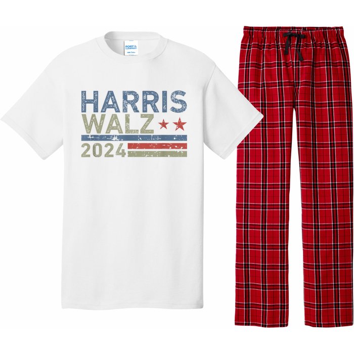 Harris Walz Waltz 2024 Vintage Style Kamala Harris Tim Walz Pajama Set