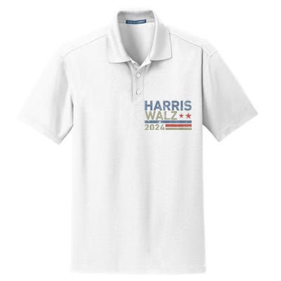 Harris Walz Waltz 2024 Vintage Style Kamala Harris Tim Walz Dry Zone Grid Polo