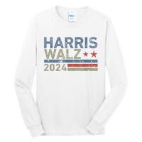 Harris Walz Waltz 2024 Vintage Style Kamala Harris Tim Walz Tall Long Sleeve T-Shirt