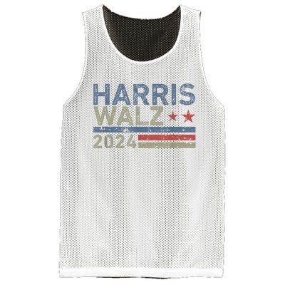 Harris Walz Waltz 2024 Vintage Style Kamala Harris Tim Walz Mesh Reversible Basketball Jersey Tank