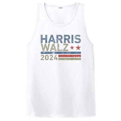 Harris Walz Waltz 2024 Vintage Style Kamala Harris Tim Walz PosiCharge Competitor Tank