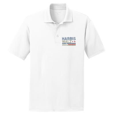 Harris Walz Waltz 2024 Vintage Style Kamala Harris Tim Walz PosiCharge RacerMesh Polo