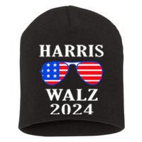 Harris Walz Waltz 2024 Kamala Harris Waltz American Flag Short Acrylic Beanie