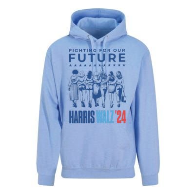 Harris Walz Waltz 2024 Harris Walz Future Button Election Gift Unisex Surf Hoodie