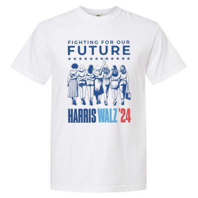 Harris Walz Waltz 2024 Harris Walz Future Button Election Gift Garment-Dyed Heavyweight T-Shirt