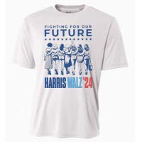 Harris Walz Waltz 2024 Harris Walz Future Button Election Gift Cooling Performance Crew T-Shirt