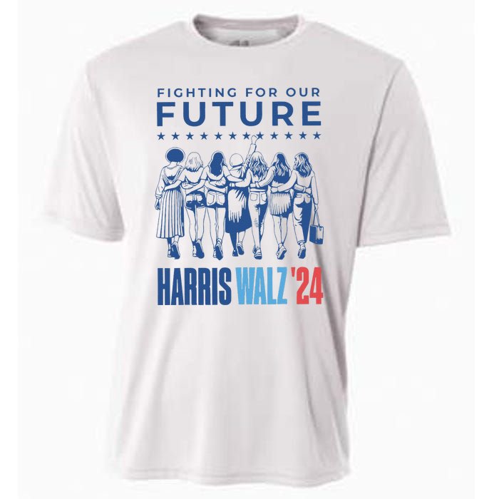 Harris Walz Waltz 2024 Harris Walz Future Button Election Gift Cooling Performance Crew T-Shirt