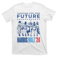 Harris Walz Waltz 2024 Harris Walz Future Button Election Gift T-Shirt