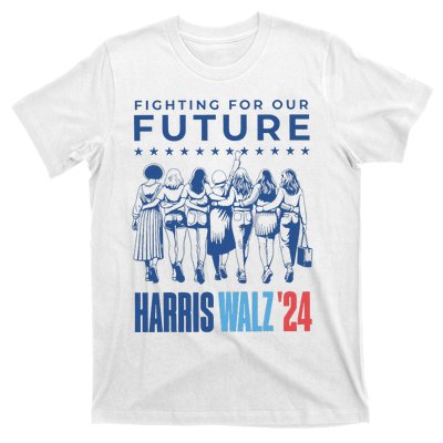 Harris Walz Waltz 2024 Harris Walz Future Button Election Gift T-Shirt