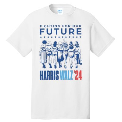 Harris Walz Waltz 2024 Harris Walz Future Button Election Gift Tall T-Shirt