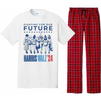 Harris Walz Waltz 2024 Harris Walz Future Button Election Gift Pajama Set