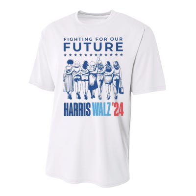 Harris Walz Waltz 2024 Harris Walz Future Button Election Gift Performance Sprint T-Shirt