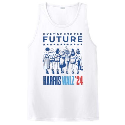 Harris Walz Waltz 2024 Harris Walz Future Button Election Gift PosiCharge Competitor Tank