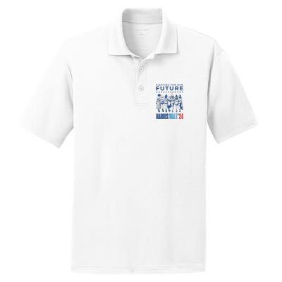 Harris Walz Waltz 2024 Harris Walz Future Button Election Gift PosiCharge RacerMesh Polo