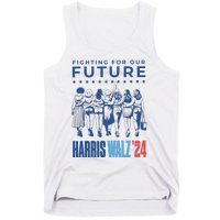 Harris Walz Waltz 2024 Harris Walz Future Button Election Gift Tank Top