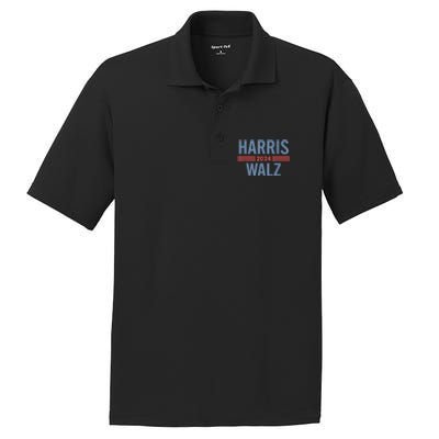 Harris Walz Waltz 2024 Vintage Style Kamala Harris Tim Walz PosiCharge RacerMesh Polo