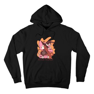 Halloween Witch Woman Gift For Women Girl Hoodie