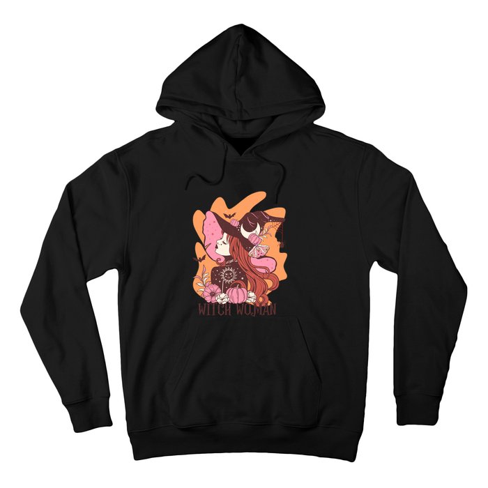 Halloween Witch Woman Gift For Women Girl Hoodie