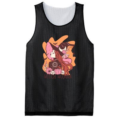 Halloween Witch Woman Gift For Women Girl Mesh Reversible Basketball Jersey Tank