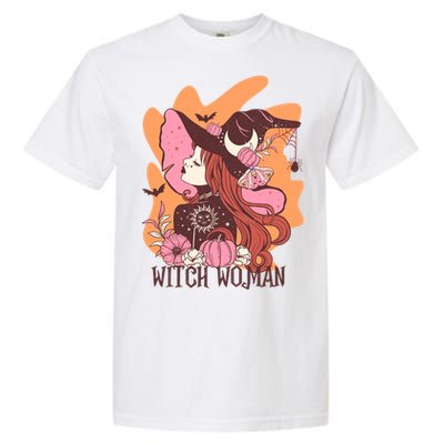 Halloween Witch Woman Gift For Women Girl Garment-Dyed Heavyweight T-Shirt