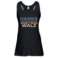 Harris Walz Waltz 2024 Vintage Style Kamala Harris Tim Walz Ladies Essential Flowy Tank