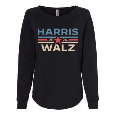 Harris Walz Waltz 2024 Vintage Style Kamala Harris Tim Walz Womens California Wash Sweatshirt