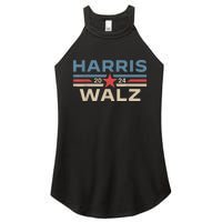 Harris Walz Waltz 2024 Vintage Style Kamala Harris Tim Walz Women's Perfect Tri Rocker Tank