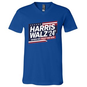 Harris Walz When We Fight We Win Together We Succeed Gift V-Neck T-Shirt